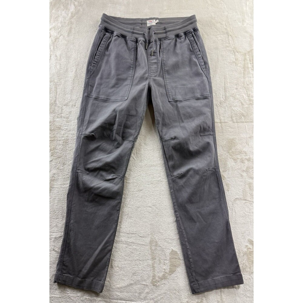 Faherty Pants Women's Medium Gray Traveler Pants Jogger Elastic Waist Drawstring